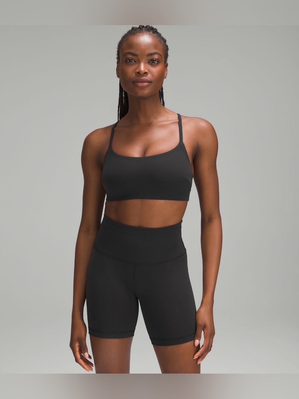 Lululemon Wunder Train Strappy Bra Black Sz 6 NWT